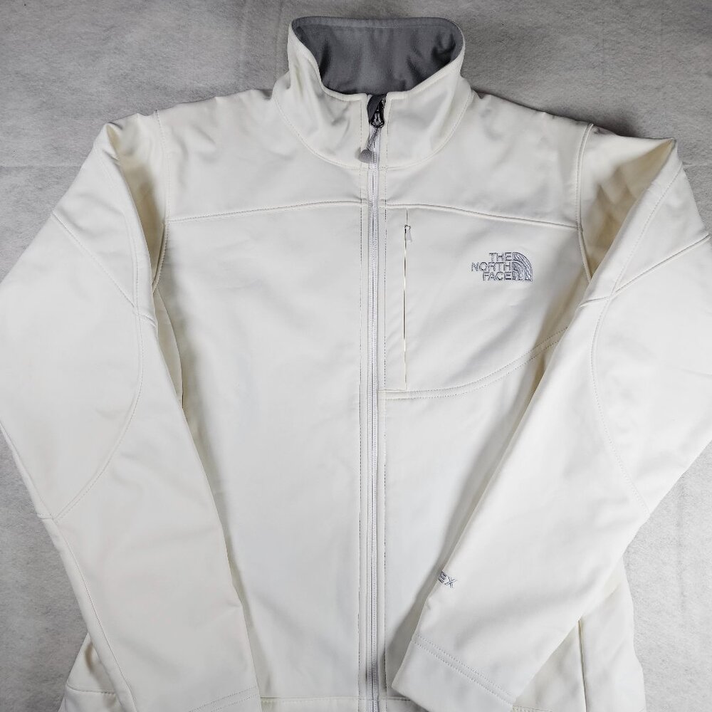 The North Face Apex Women's Full Zip Jacket Waterproof Wind Proof White Size S - Picture 2 of 5
